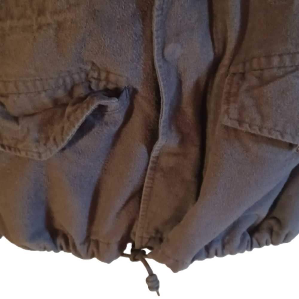 PLUS size Obey Propaganda Cargo Canvas jacket.Olive green/grey.Size XXL. - Picture 3 of 16